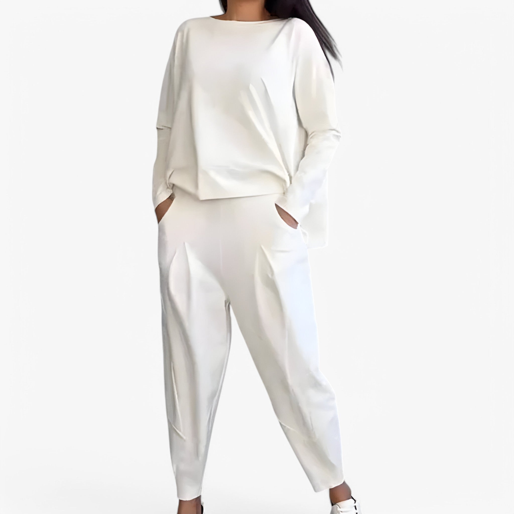 Aldith | Set di pantaloni della tuta - Accogliente e alla moda - Bianco - - Concept Palermo