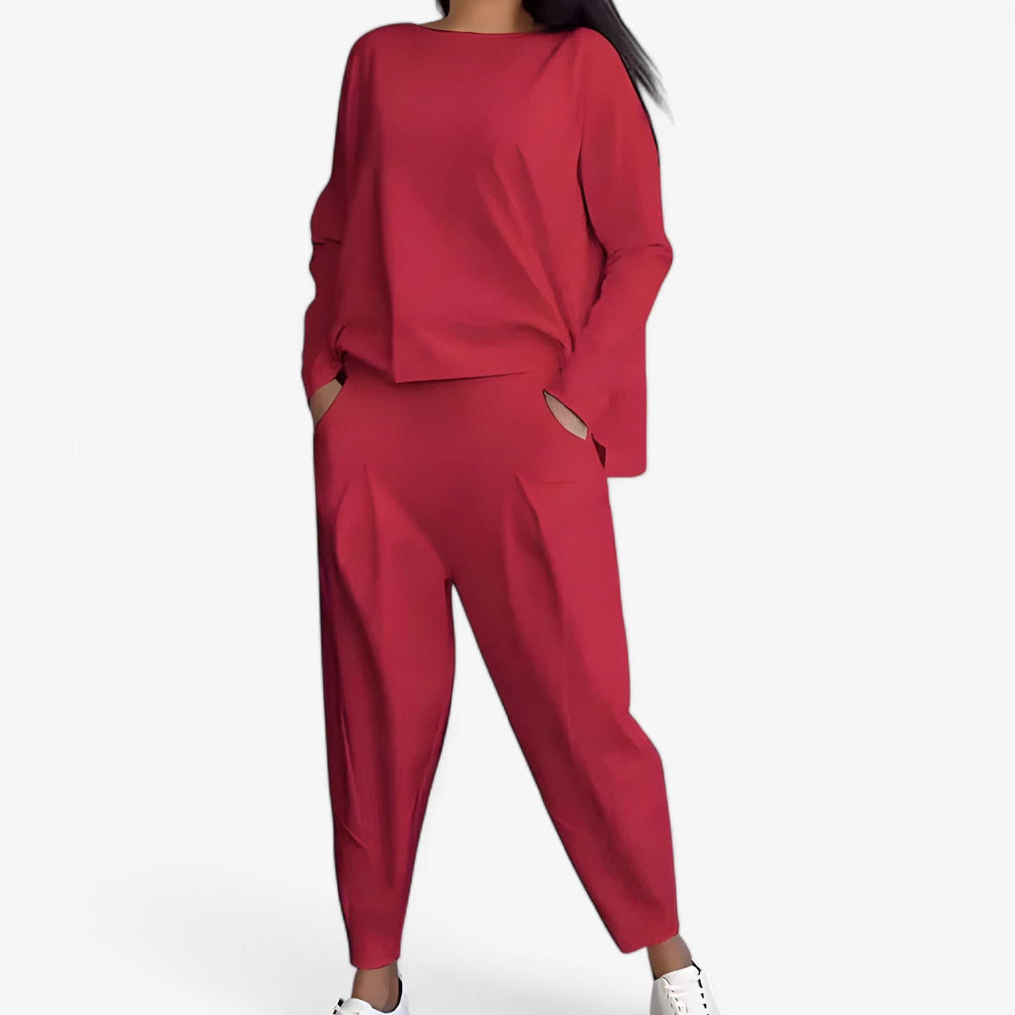 Aldith | Set di pantaloni della tuta - Accogliente e alla moda - Rosso - - Concept Palermo