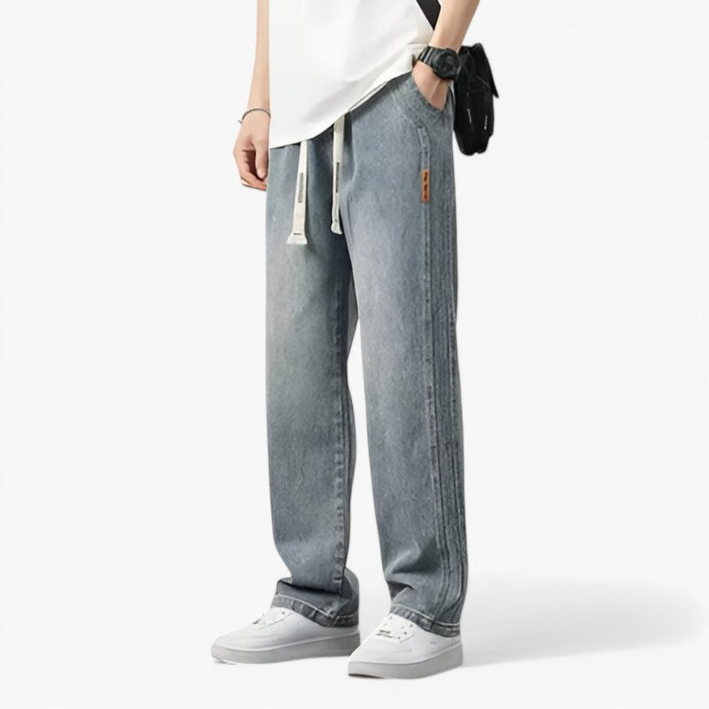 Jace | Pantaloni in denim - Trendy e comodi - Blu retrò - - Concept Palermo