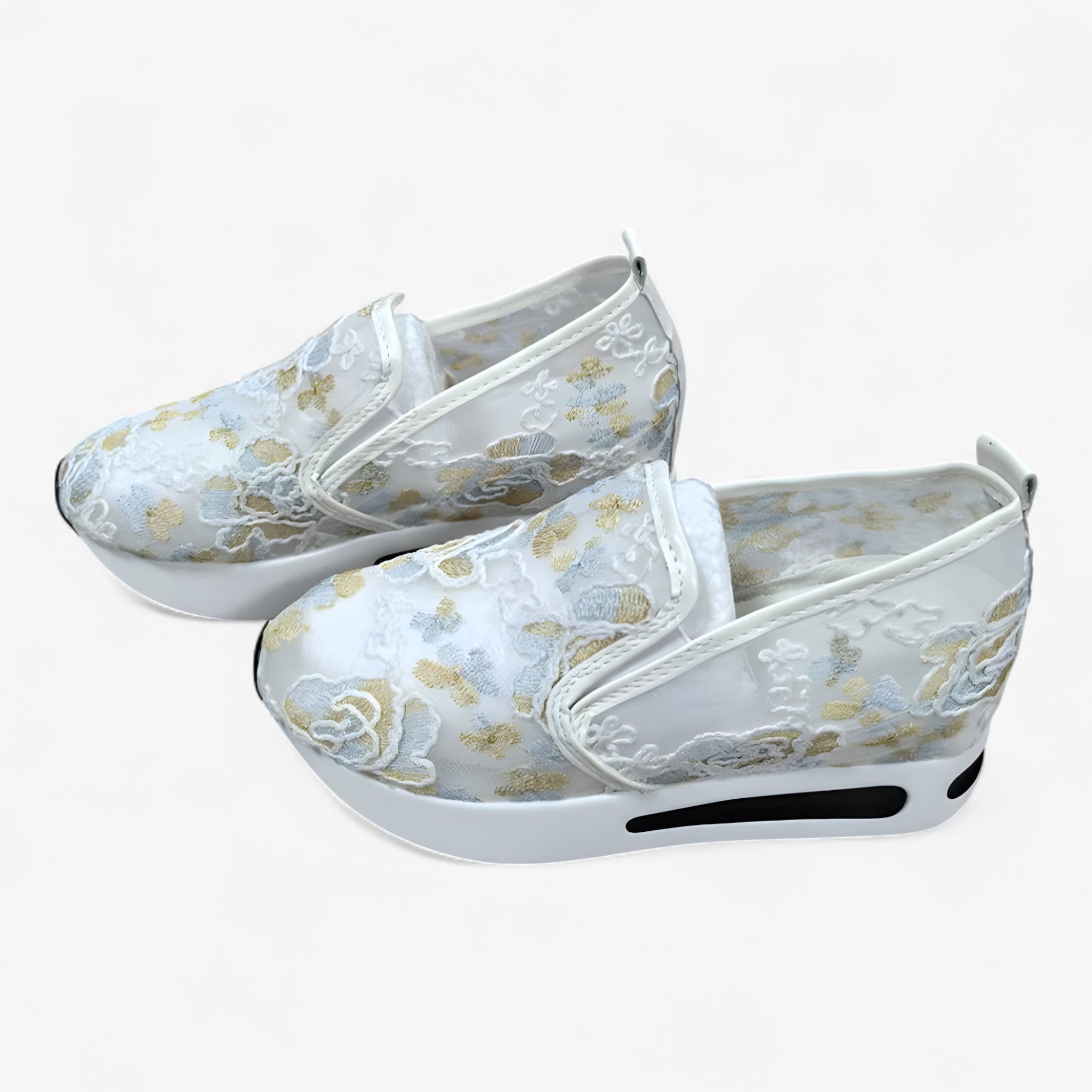 Emma | Scarpe ricamate – Eleganti e comode - Colore Bianco Nr. 2 - - Concept Palermo