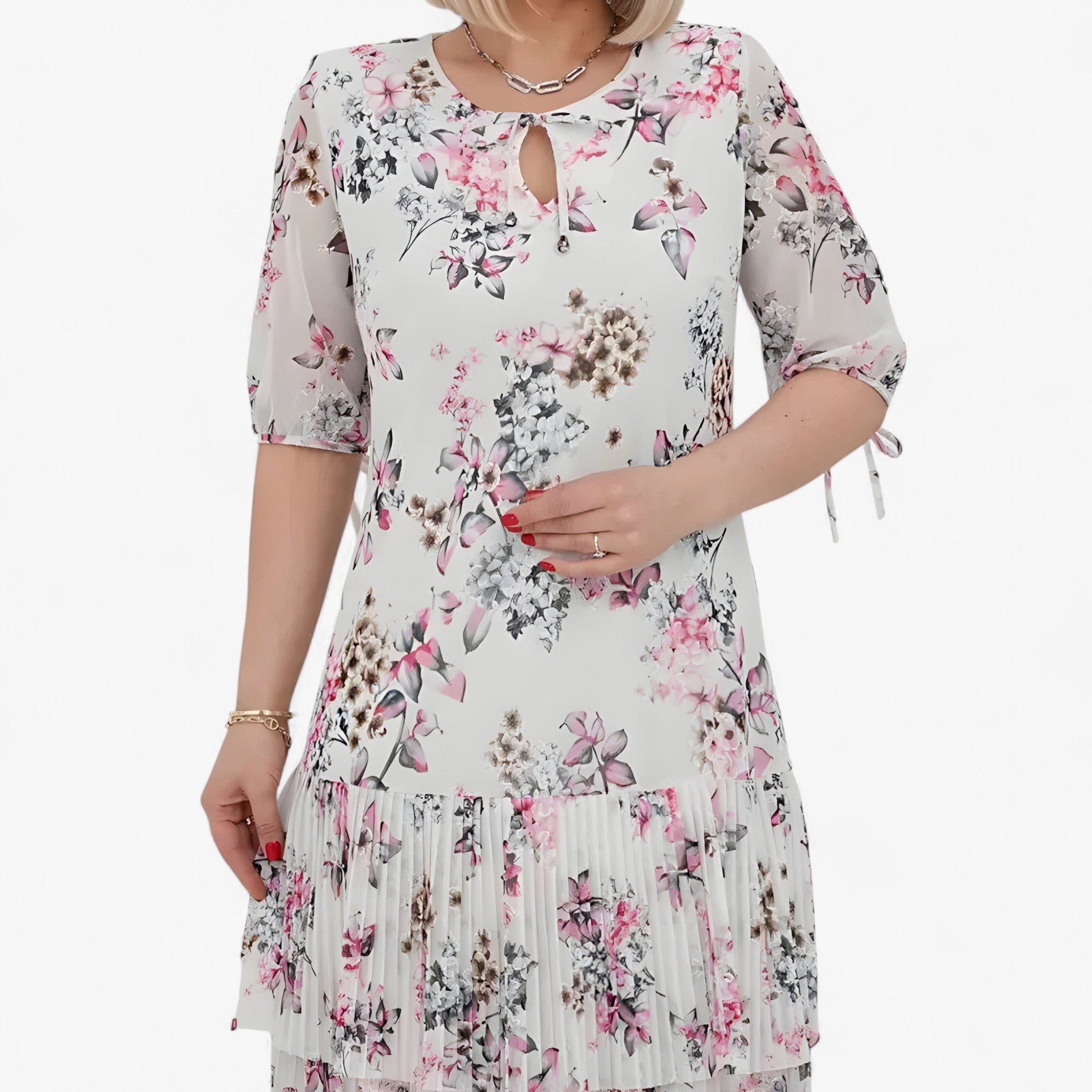 Lucie | Vestito lungo plissettato femminile