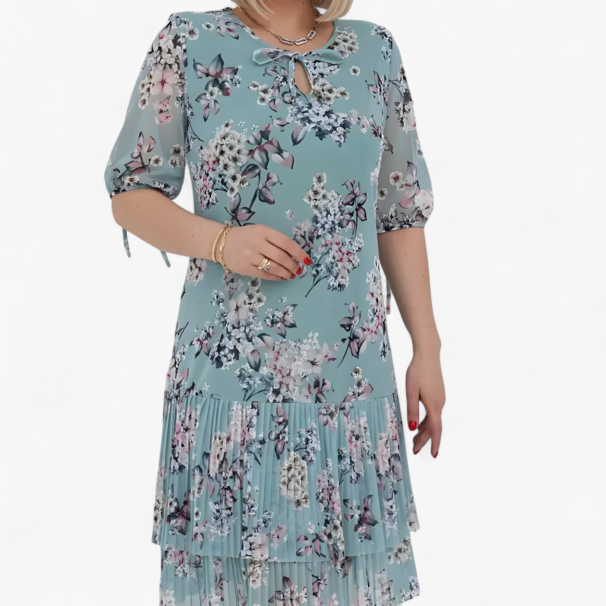 Lucie | Vestito lungo plissettato femminile
