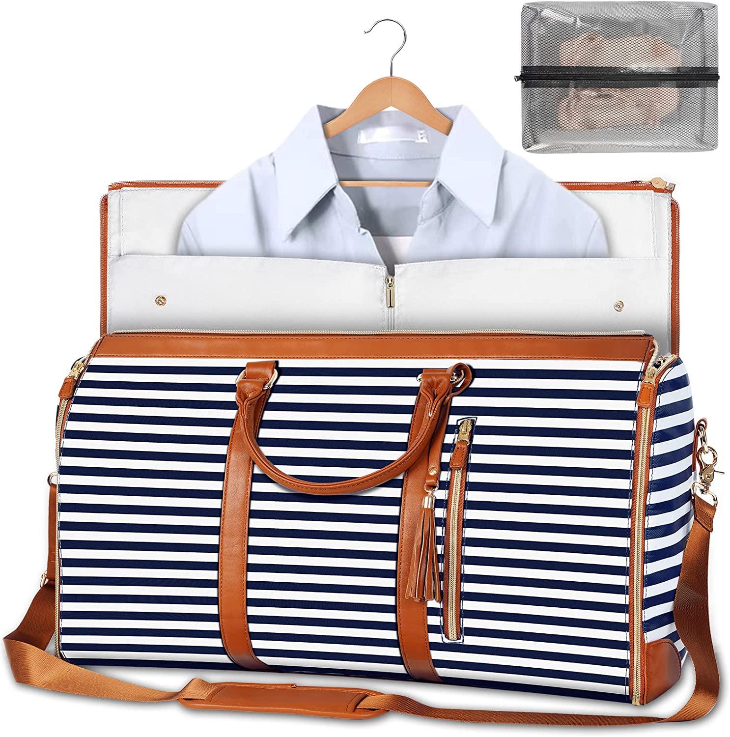 SuitBag | Sacchetto per Abiti | Pieghevole - Blu a righe (4 in stock) - bag carry bag duffel duffel bag duffle duffle bag Old (Google) old_google WOMEN - Concept Palermo