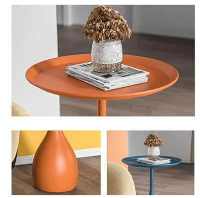 Tavolo Rotondo in Metallo con Base - Tavolino Medievale in Stile Moderno - - end tables home side table table - Concept Palermo