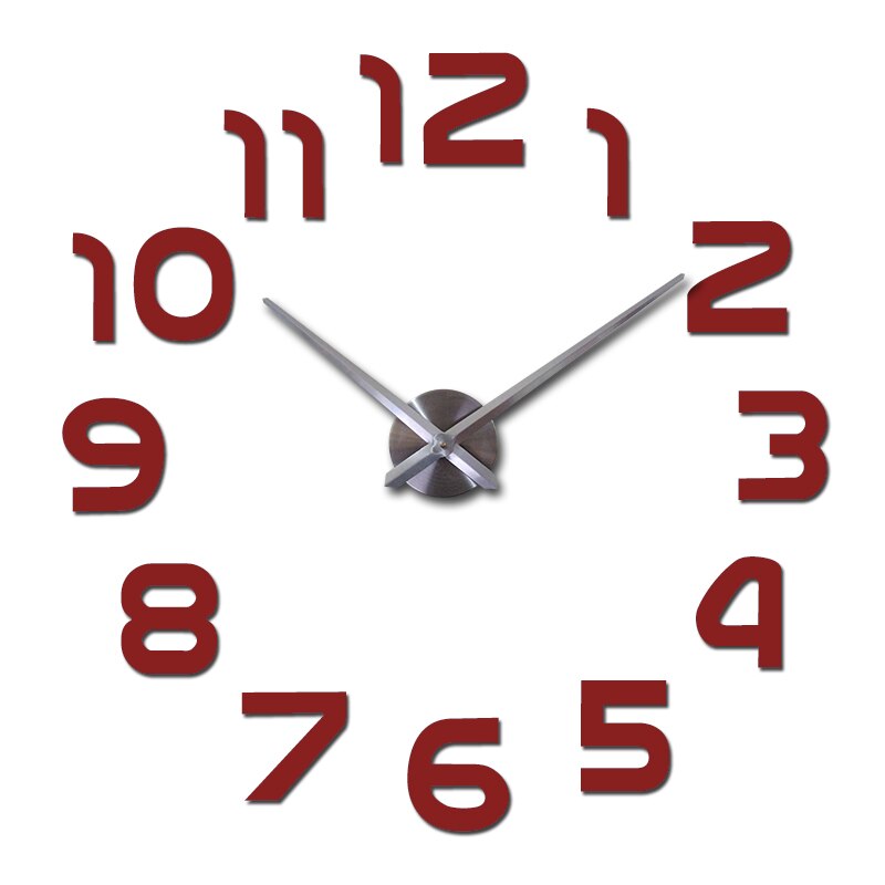 Grande orologio da parete in acrilico 3D | Modern Time Display - Aggiunge un design elegante e profondità al tuo spazio - - wall clocks - Concept Palermo