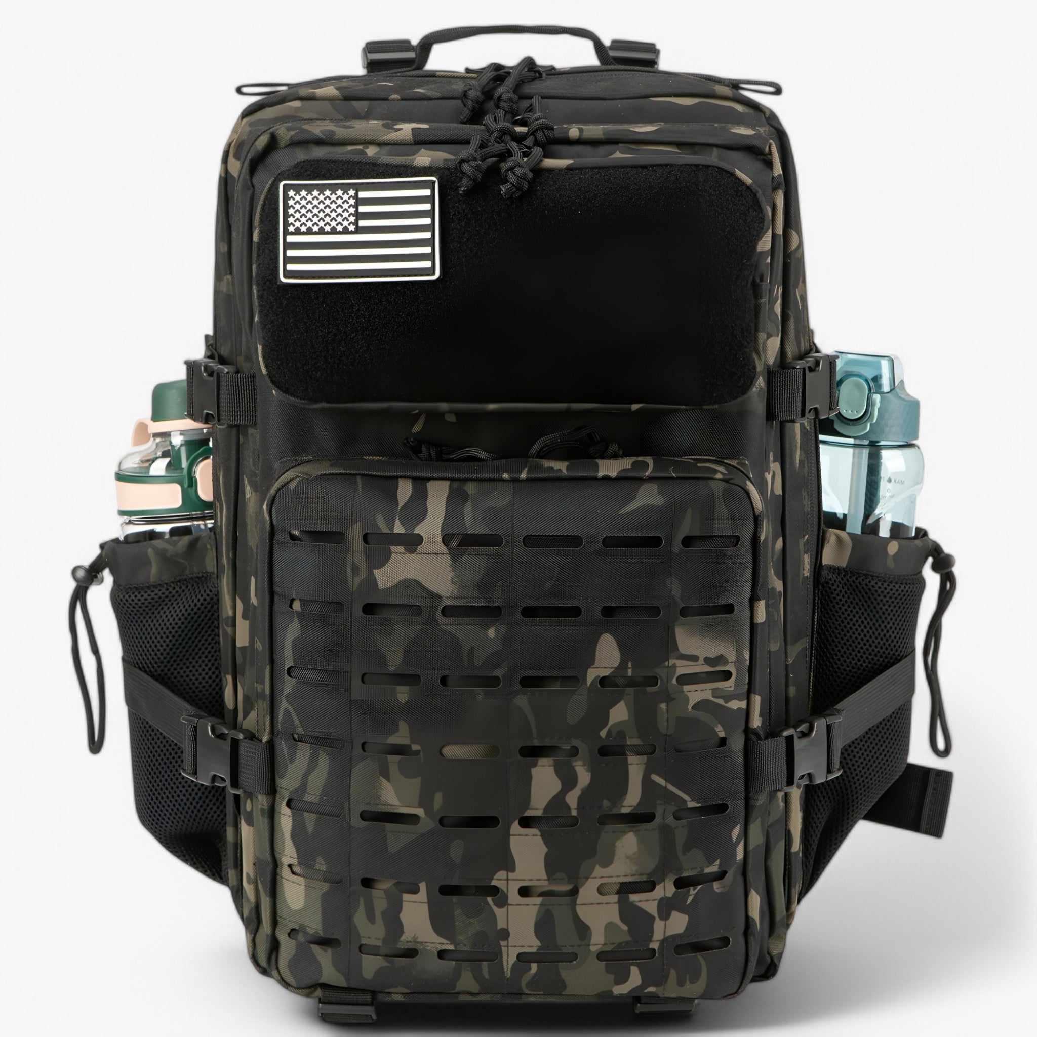 Zaino tattico - Duraturo eImpermeabile - 2.0 Nero Camo - Backpacks hiking backpacks - Concept Palermo