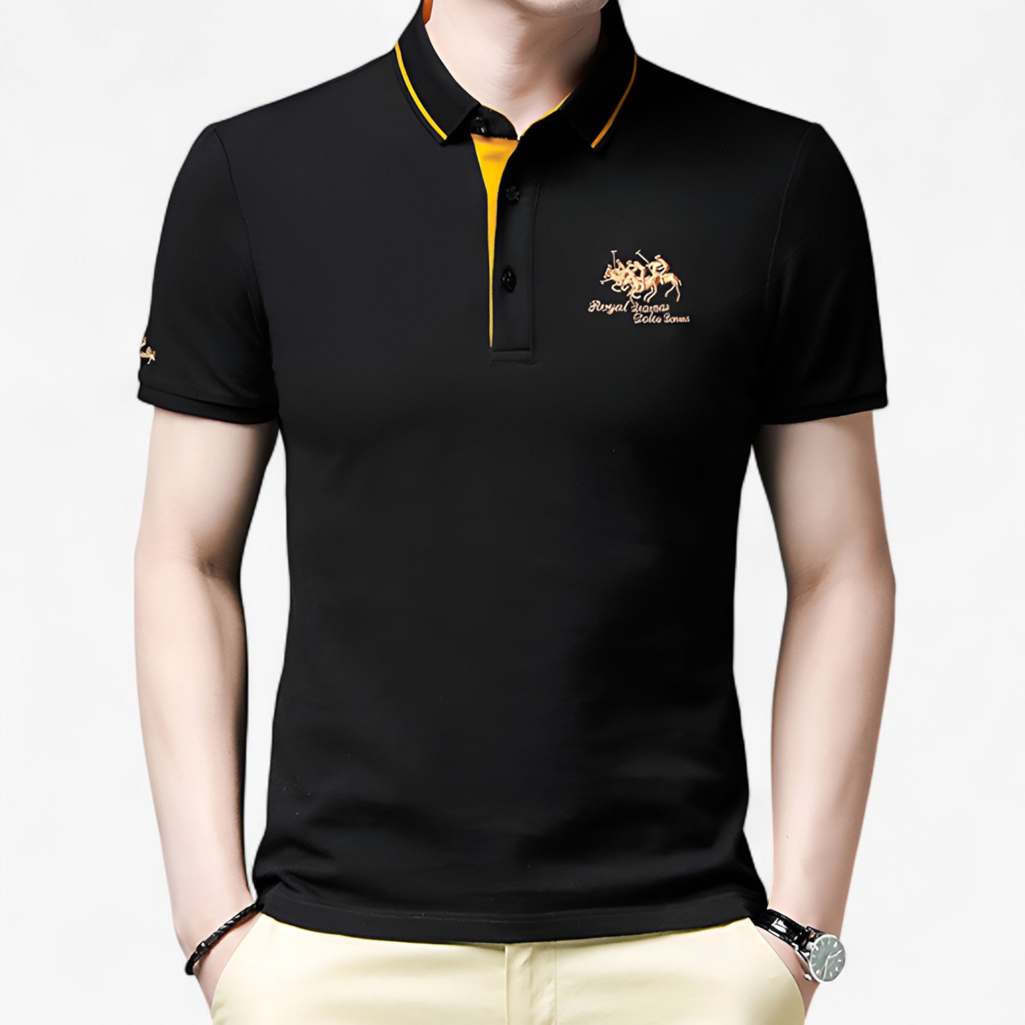 Leonardo | Polo in cotone di lusso - - men's polo men's polo shirt - Concept Palermo