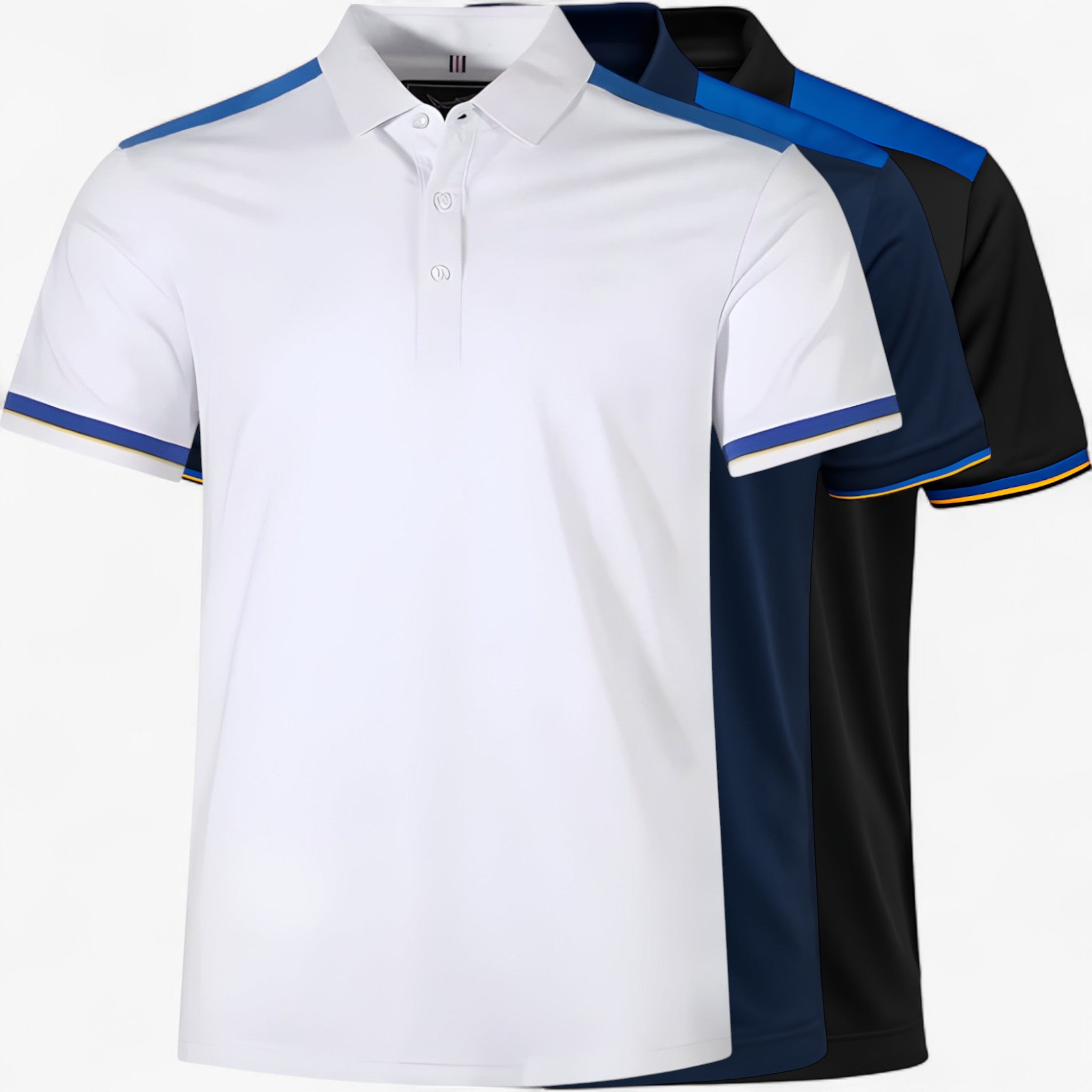 Theo | Polo casual da uomo - Design sportivo con spalle a contrasto - - cotton polo shirt men's polo men's polo shirt Shirts und Polos - Concept Palermo