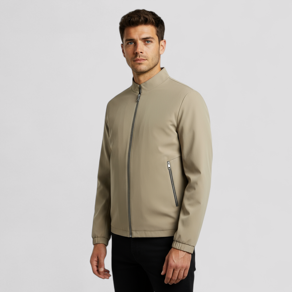 Giacca da Uomo Casual per Primavera e Autunno - - abbigliamento casual abbigliamento stagionale giacca alta qualità giacca autunno giacca collo stand giacca elegante giacca primavera giacca uomo giacca versatile - Concept Palermo