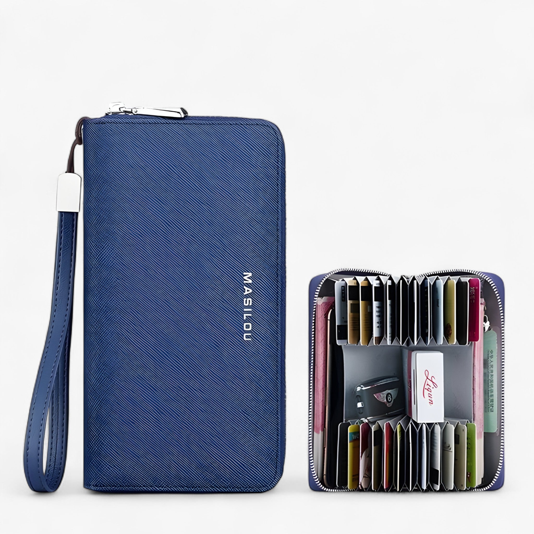 Portafoglio RFID Unisex - BLU (PER UOMINI) - men's wallet wallets women's wallet - Concept Palermo
