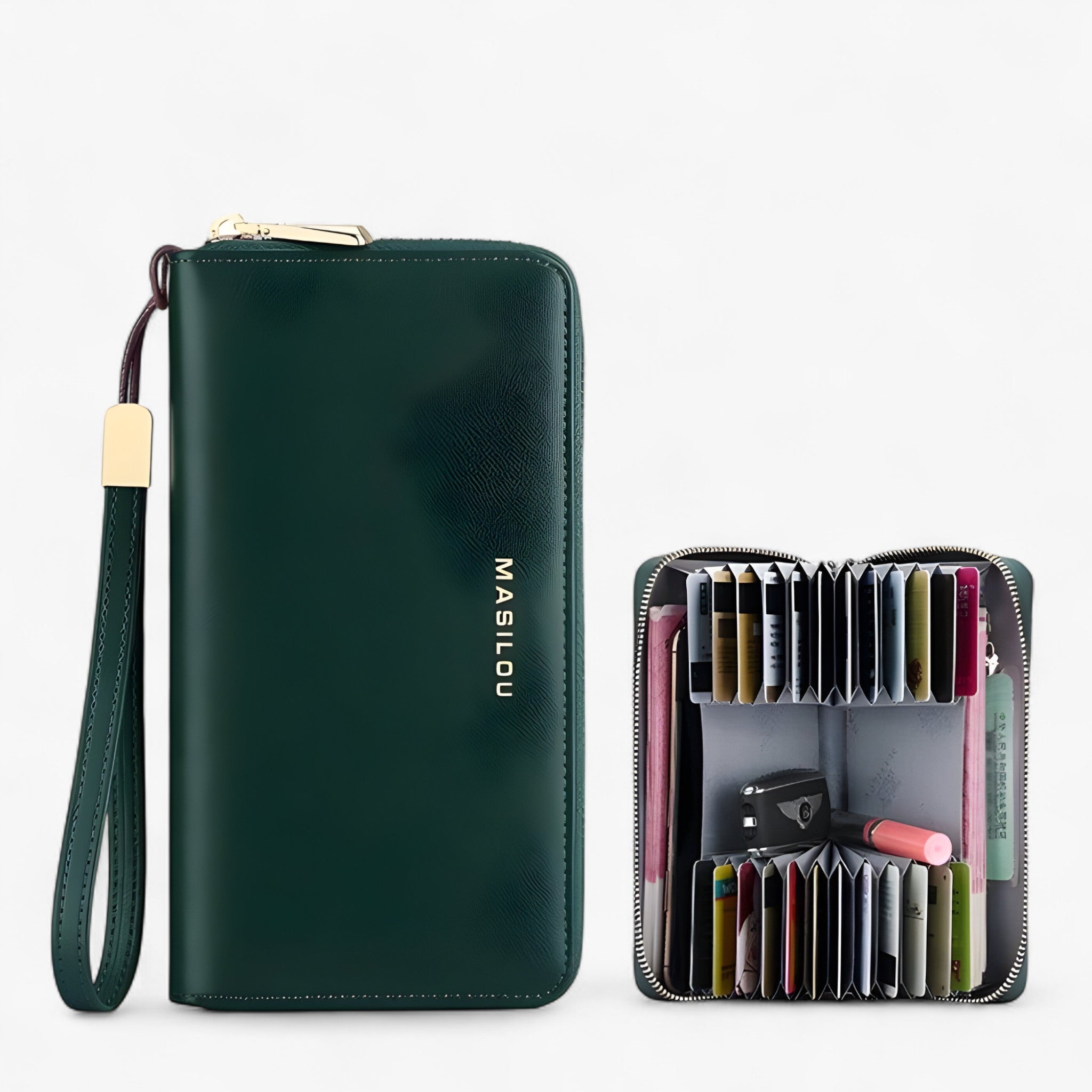 Portafoglio RFID Unisex - VERDE (PER DONNE) - men's wallet wallets women's wallet - Concept Palermo
