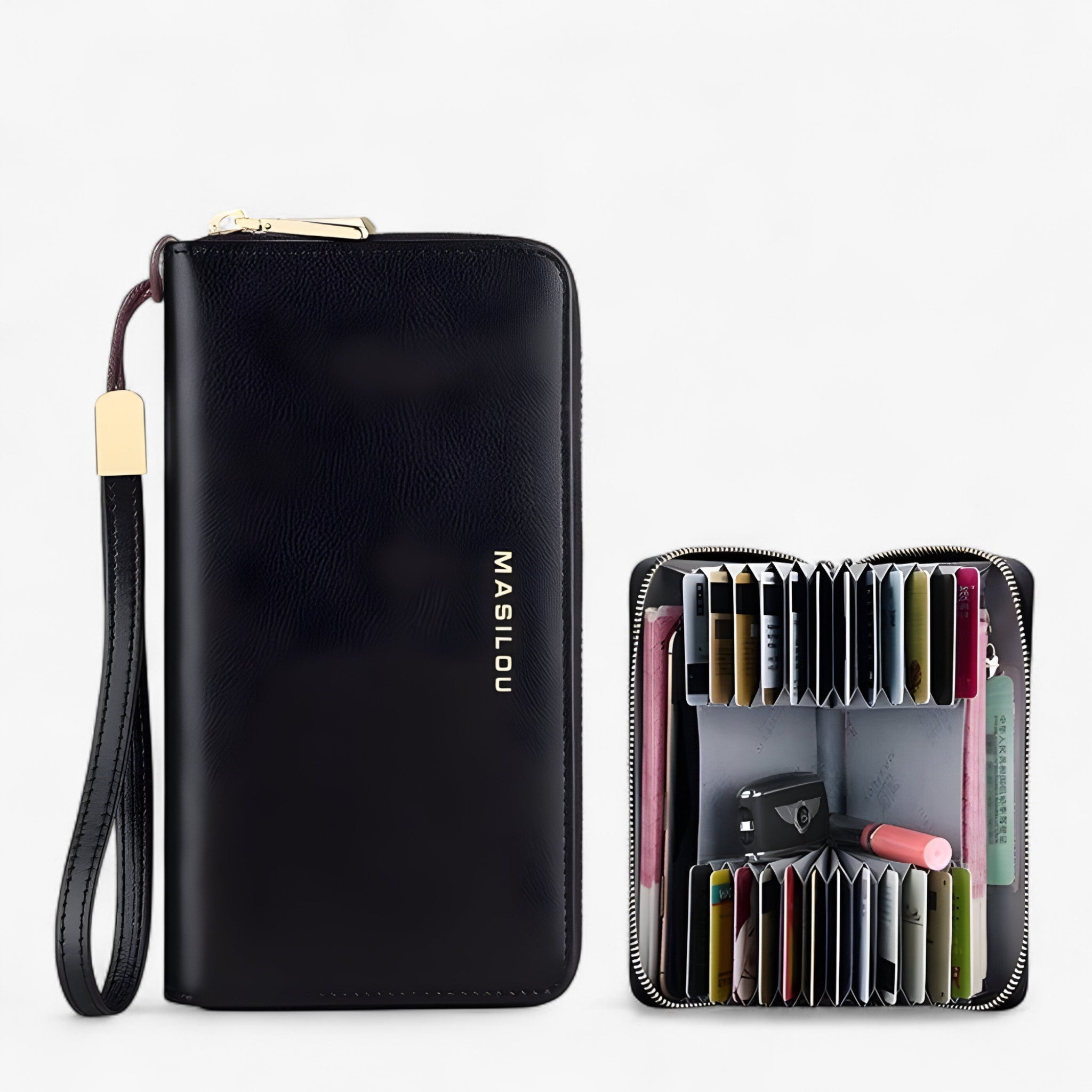 Portafoglio RFID Unisex - NERO (UNISEX) - men's wallet wallets women's wallet - Concept Palermo