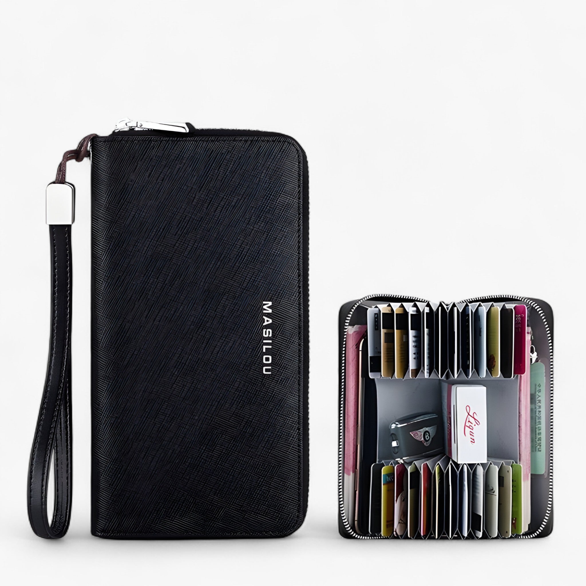 Portafoglio RFID Unisex - NERO (PER UOMINI) - men's wallet wallets women's wallet - Concept Palermo