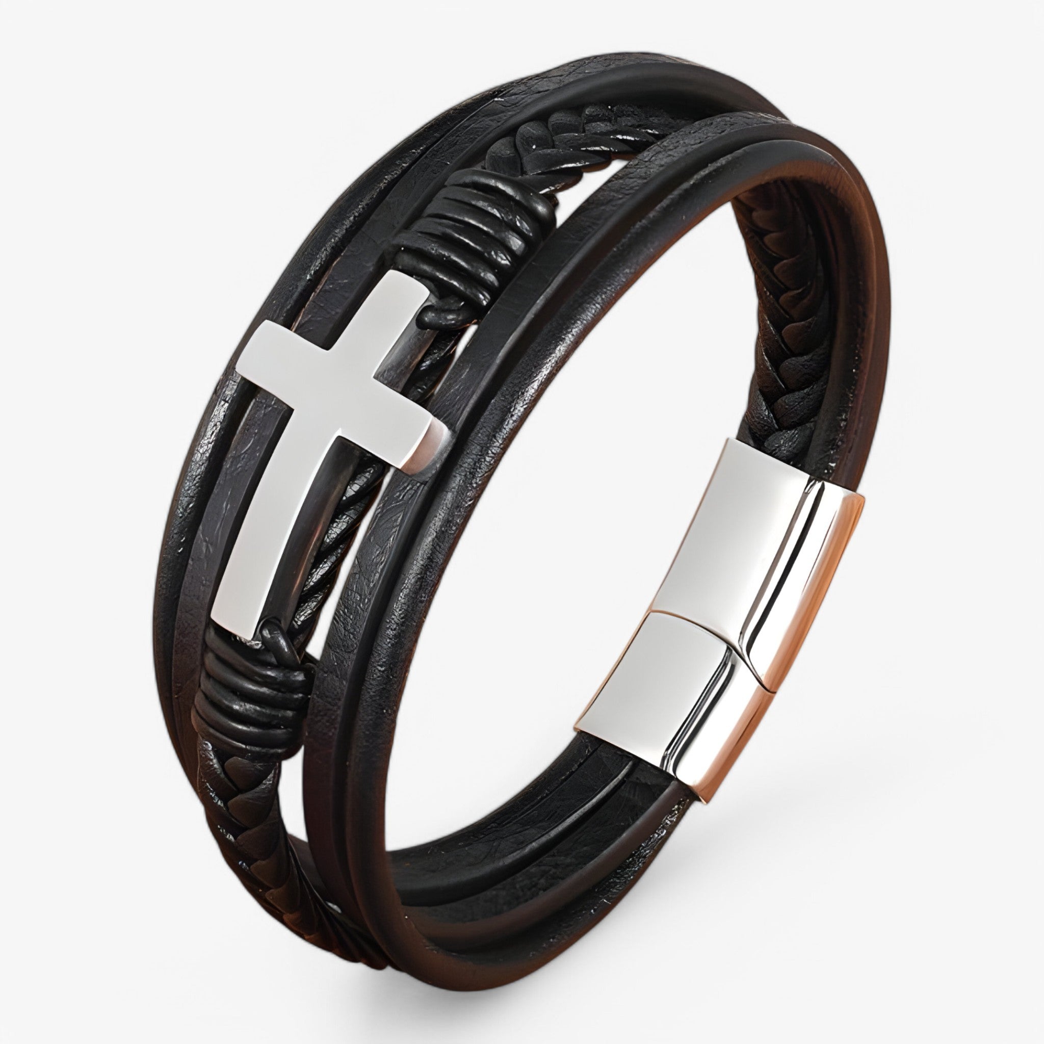 Bracciale in acciaio resistente - Argento - bracelet for men BRACELETS mens bracelet - Concept Palermo