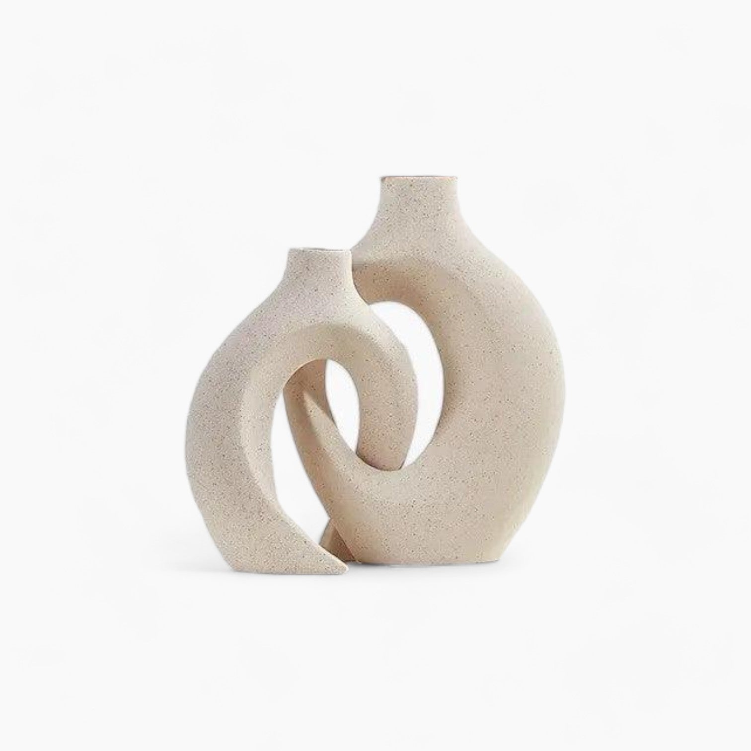 Selezione di vasi Japandi | Vasi trendy ed eleganti per arredamenti moderni - Set di due vasi - Bathroom Ceramics Decor Kitchen Vases - Concept Palermo