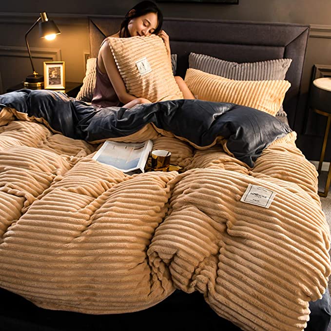 Vera - Morbido e caldo piumone invernale - Khaki - Bedding Bedroom Blankets Duvet Duvetcover Home Interior new_for_google Pillow Populair-tag - Concept Palermo