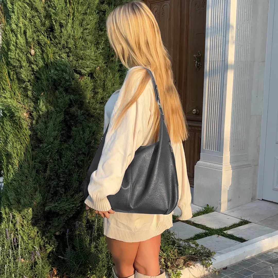 Kaia | Borsa Hobo in Pelle Vegana - - Bags Leather Bag women bags - Concept Palermo