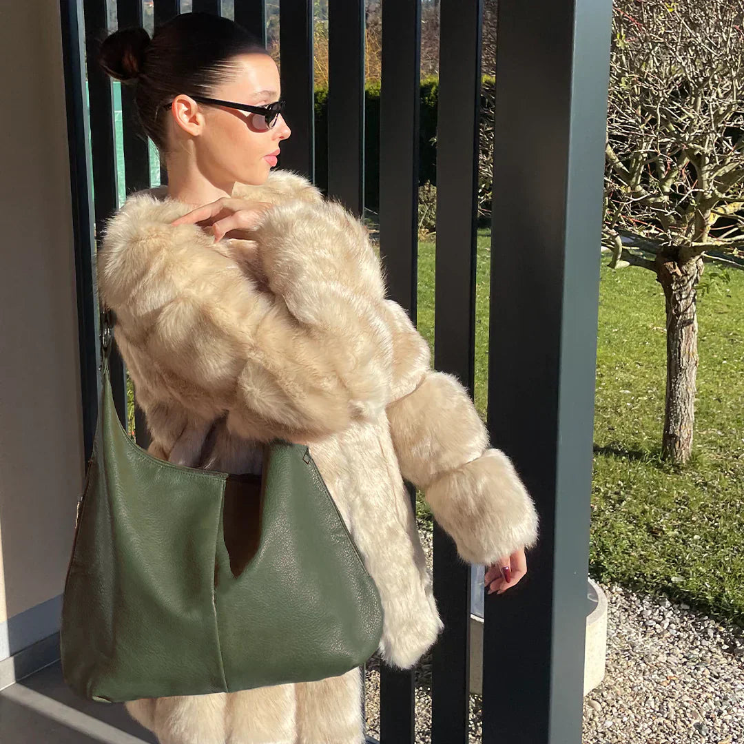 Kaia | Borsa Hobo in Pelle Vegana - - Bags Leather Bag women bags - Concept Palermo