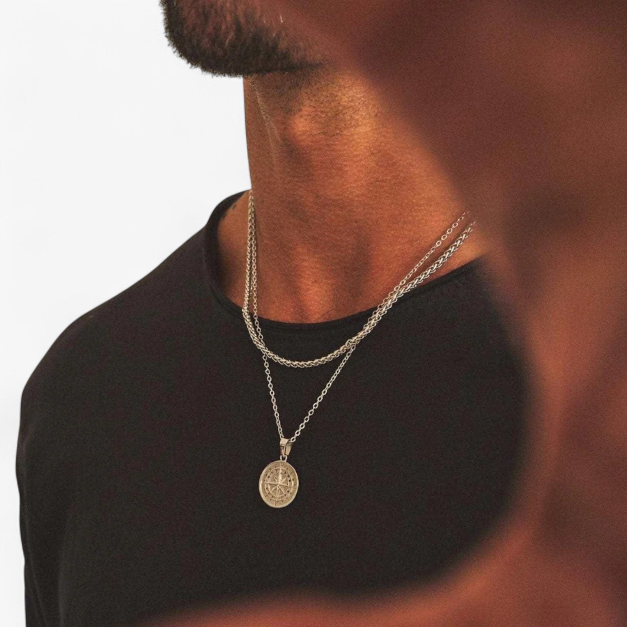 Collane a strati per uomini Vnox - - jewelry necklace NECKLACES necklaces for men Pendant Necklaces - Concept Palermo