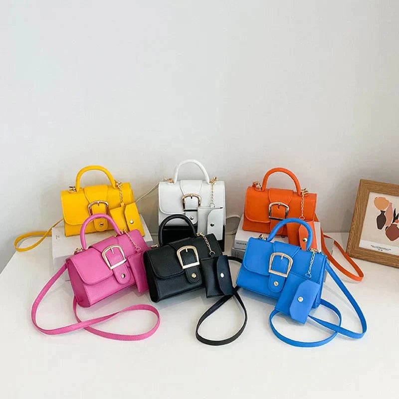 Borsa da donna con portamonete - - bag bags felgele handtas festival tas dames festival tasje Handbag Handtas oranje handtas Shoulder Bags tas witte handtas Women's handbags zwarte handtas - Concept Palermo