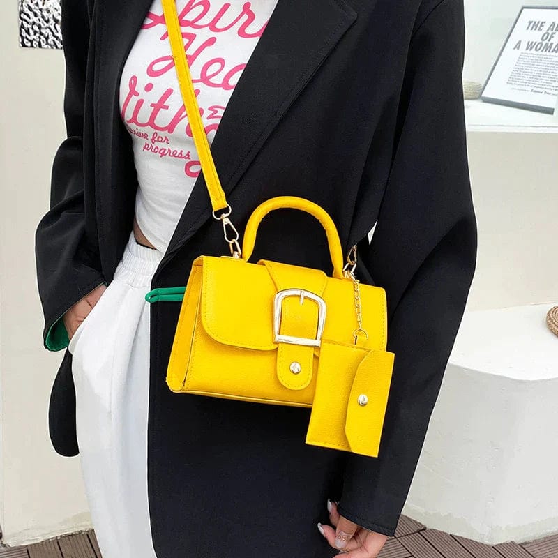 Borsa da donna con portamonete - - bag bags felgele handtas festival tas dames festival tasje Handbag Handtas oranje handtas Shoulder Bags tas witte handtas Women's handbags zwarte handtas - Concept Palermo