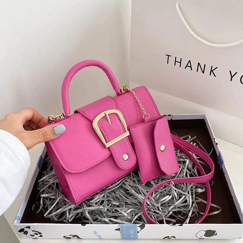 Borsa da donna con portamonete - Rosa - bag bags felgele handtas festival tas dames festival tasje Handbag Handtas oranje handtas Shoulder Bags tas witte handtas Women's handbags zwarte handtas - Concept Palermo