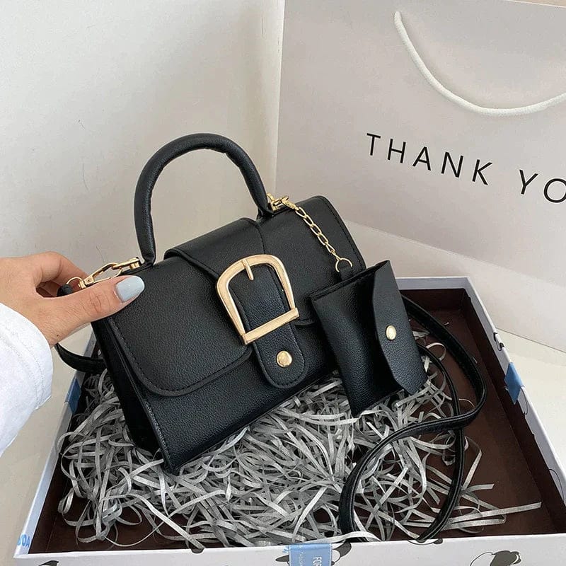 Borsa da donna con portamonete - Nero - bag bags felgele handtas festival tas dames festival tasje Handbag Handtas oranje handtas Shoulder Bags tas witte handtas Women's handbags zwarte handtas - Concept Palermo