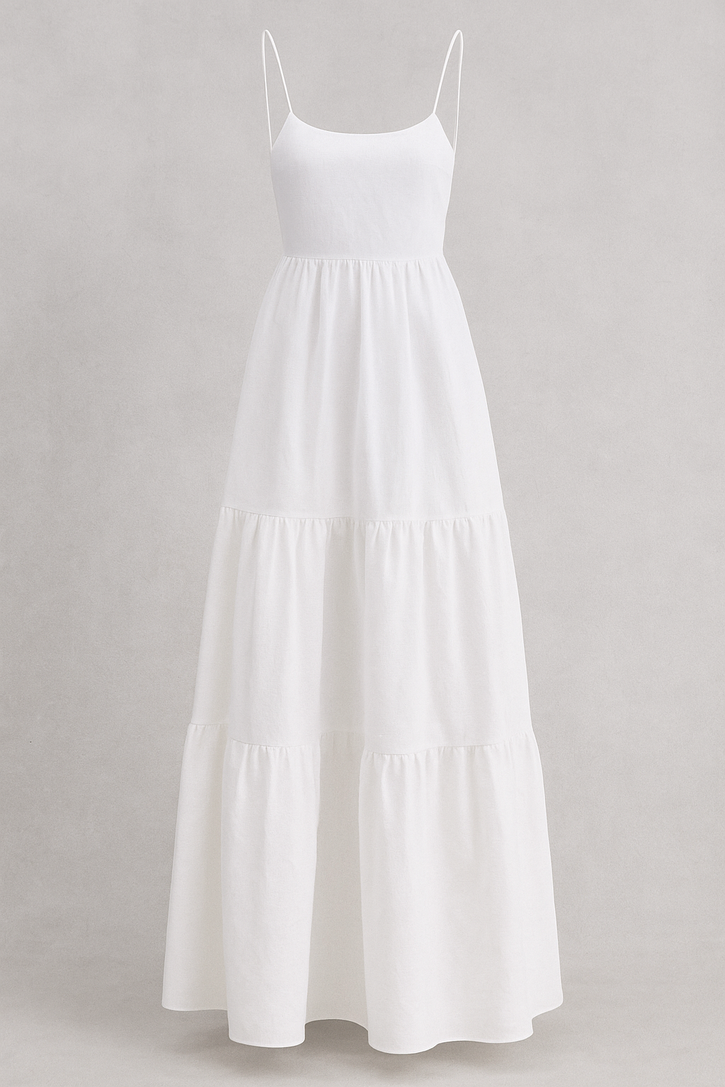 Vestito estivo Allesia con spalline sottili - Bianco - day dresses Dresses fashion female dress women Women Dress - Concept Palermo