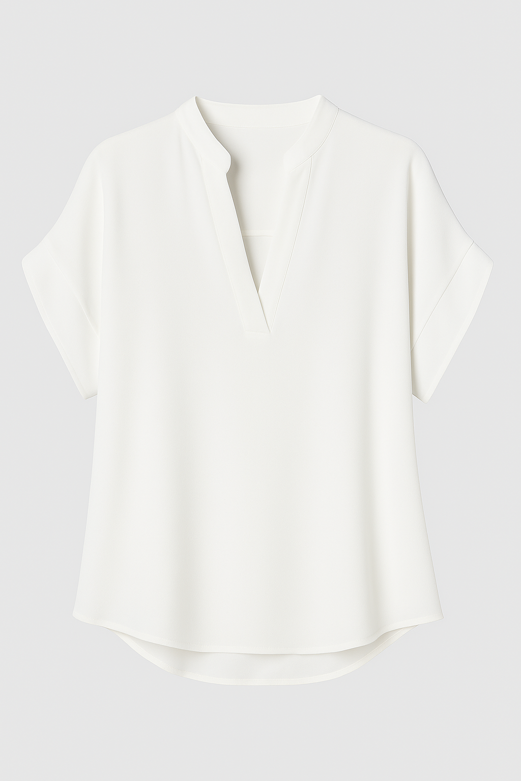 Ysoria | Blusa estiva con scollo a V - Bianco - Blouse fashion Tops women - Concept Palermo