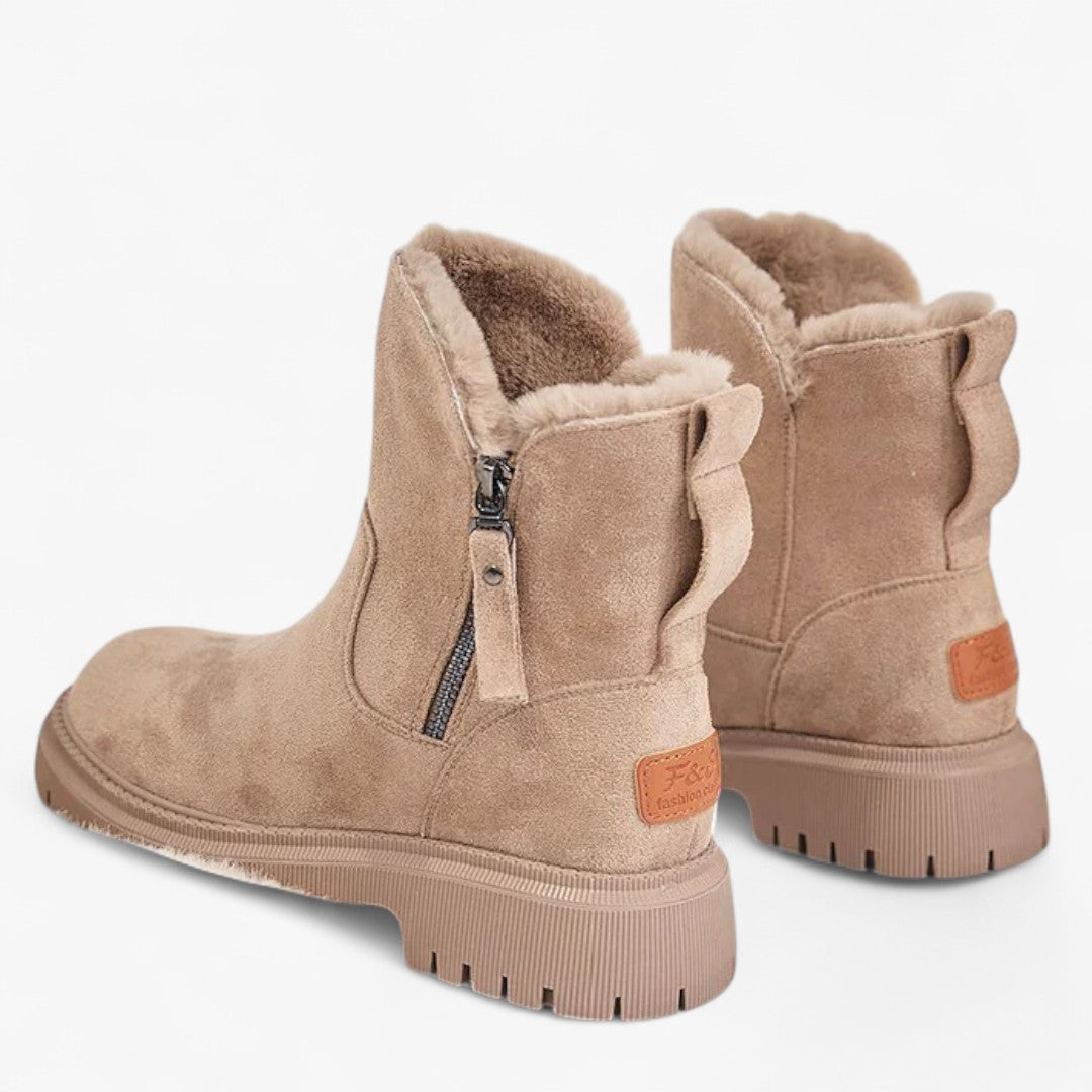Alice | Stivali invernali in pelle scamosciata – Foderati in pelliccia sintetica, comodi - - 1209 Damen invierno Schuhe Damen - Concept Palermo
