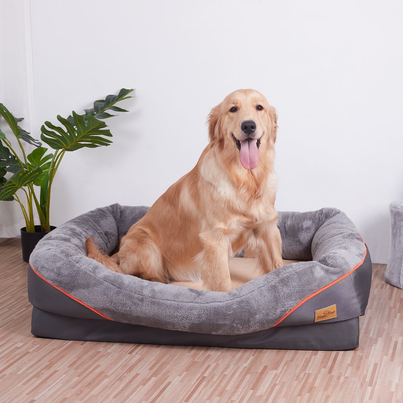 Cuscino ortopedico grande per cani - Grigio - - dog bed - Concept Palermo