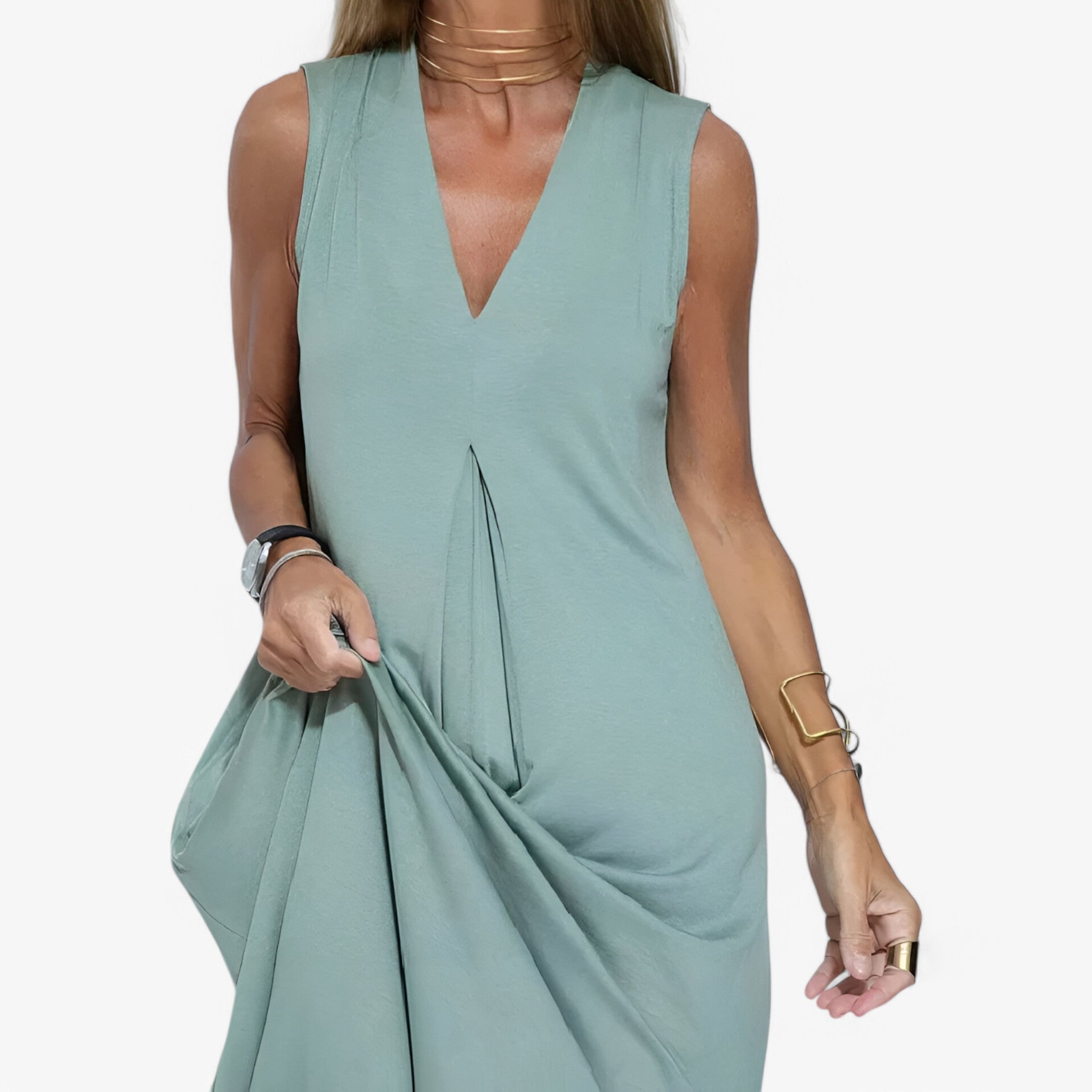 Helen | Abito lungo con cardigan in omaggio - Chic e confortevole - - - Concept Palermo