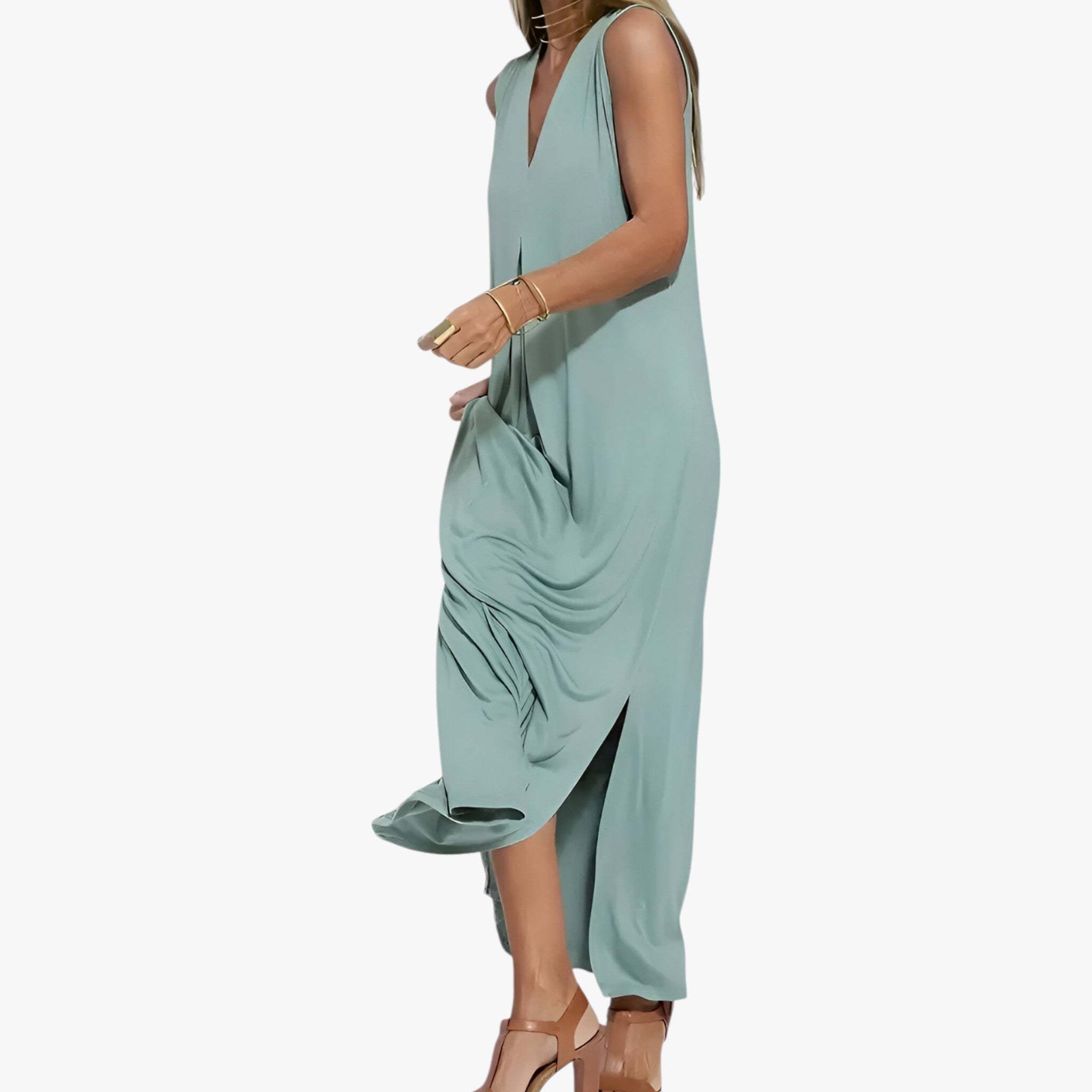 Helen | Abito lungo con cardigan in omaggio - Chic e confortevole - - - Concept Palermo