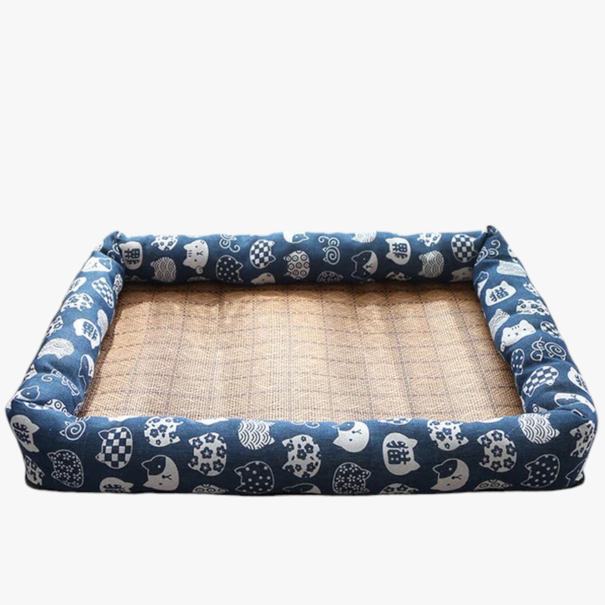 Tappetino rinfrescante estivo per animali domestici - quadrato multicolore raffreddante - Blu scuro - cooling bed for pets pet bed pet beds - Concept Palermo