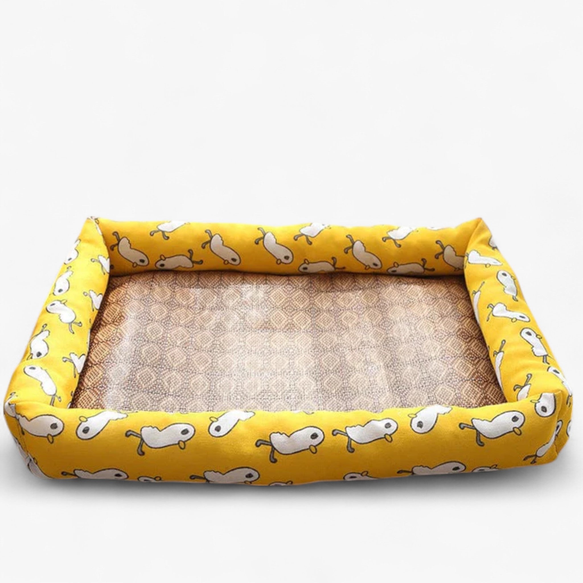 Tappetino rinfrescante estivo per animali domestici - quadrato multicolore raffreddante - Giallo - cooling bed for pets pet bed pet beds - Concept Palermo