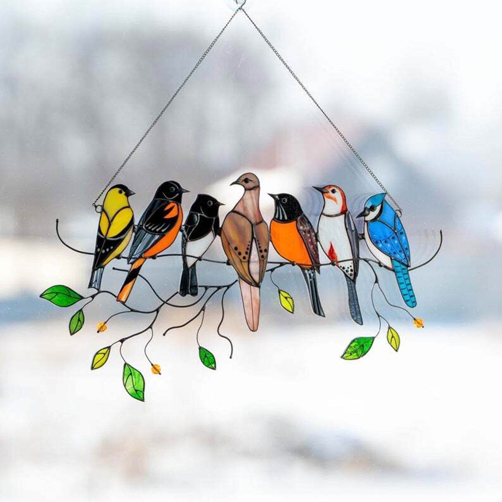 Uccello in vetro colorato Acchiappasole - - decoratie Decoration new_for_google thuis - Concept Palermo