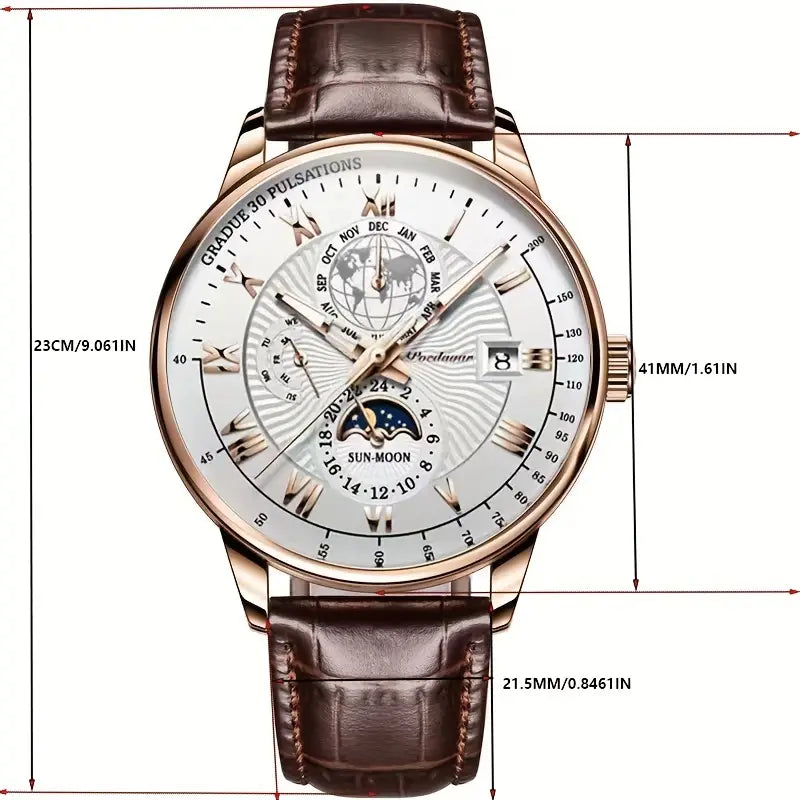 PhaseClock - Elegante orologi meccanici da uomo con un tocco di lusso - - - Concept Palermo