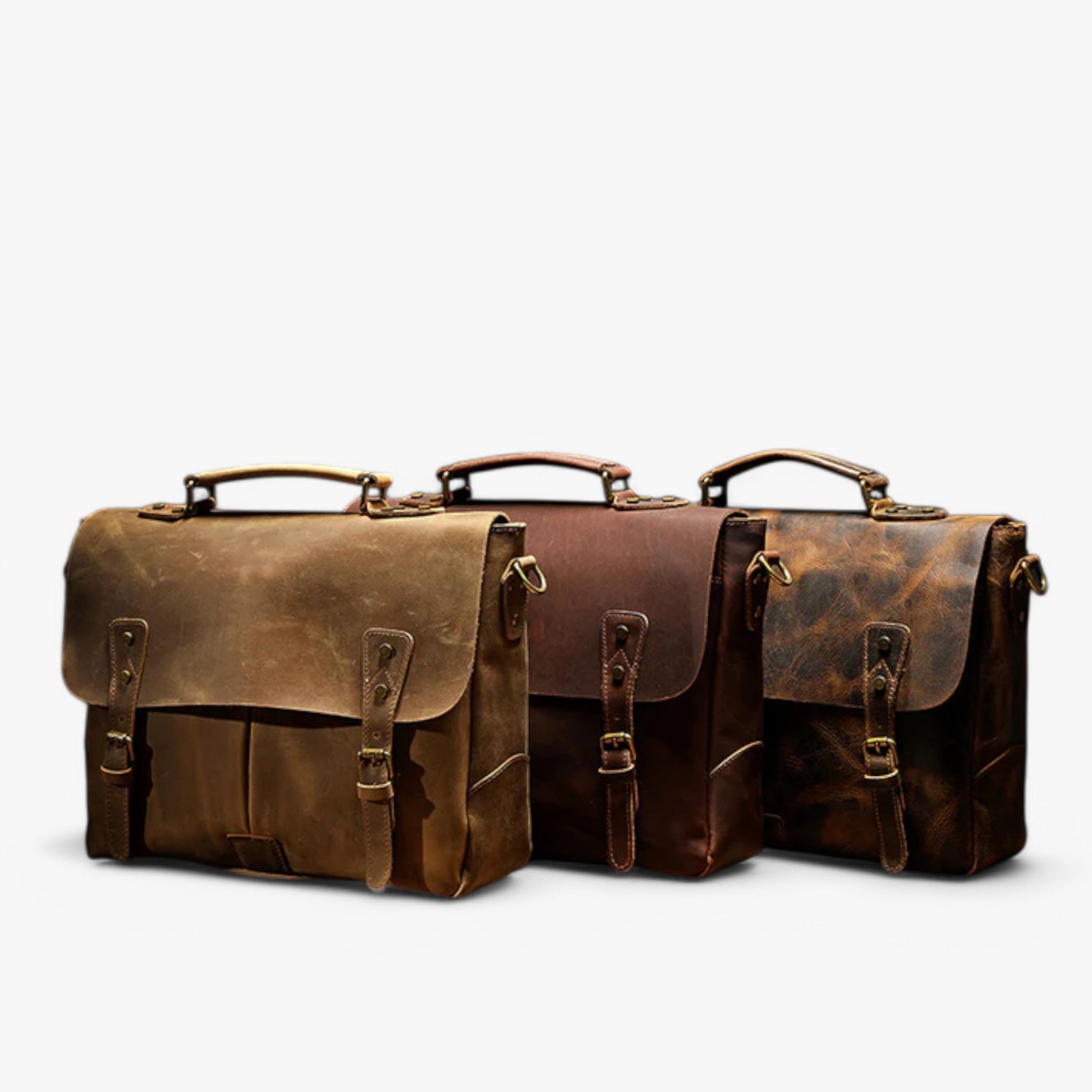 Matteo | Borsa a tracolla in pelle vintage - - - Concept Palermo