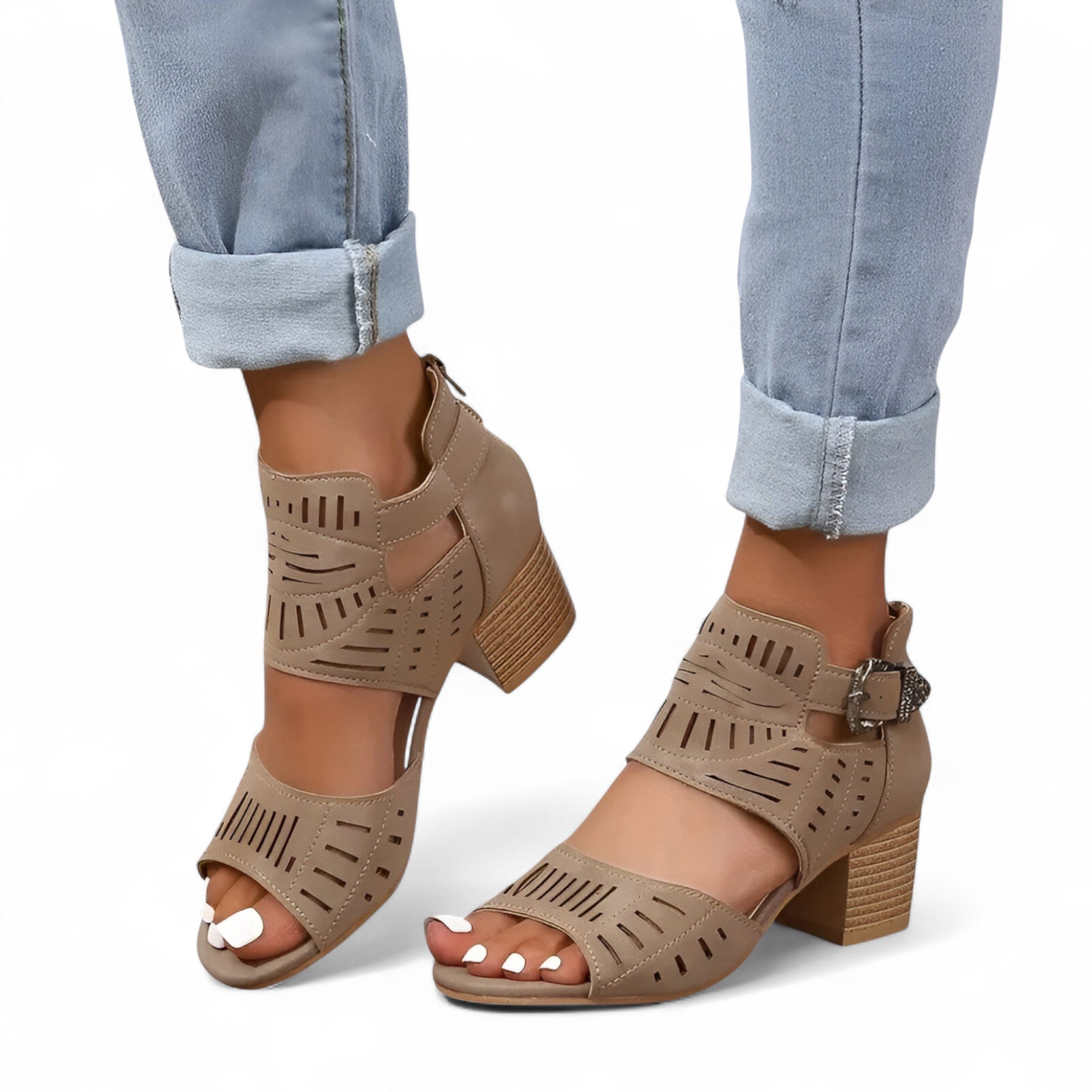 Sloane | Sandali in Velluto - Apparenza Elegante e Confortevole