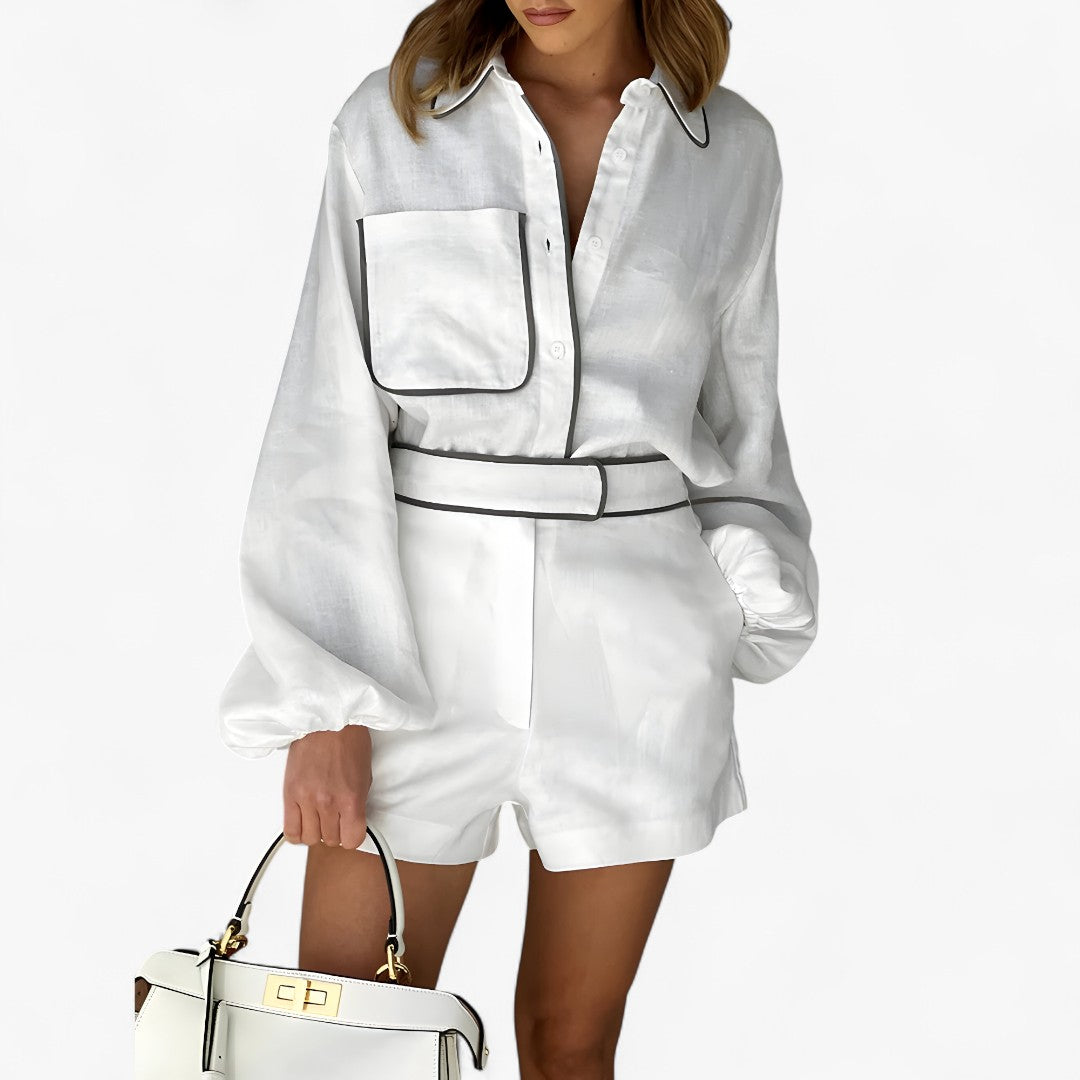 Natalia | Completo lino bianco - - Complete Outfit - Concept Palermo