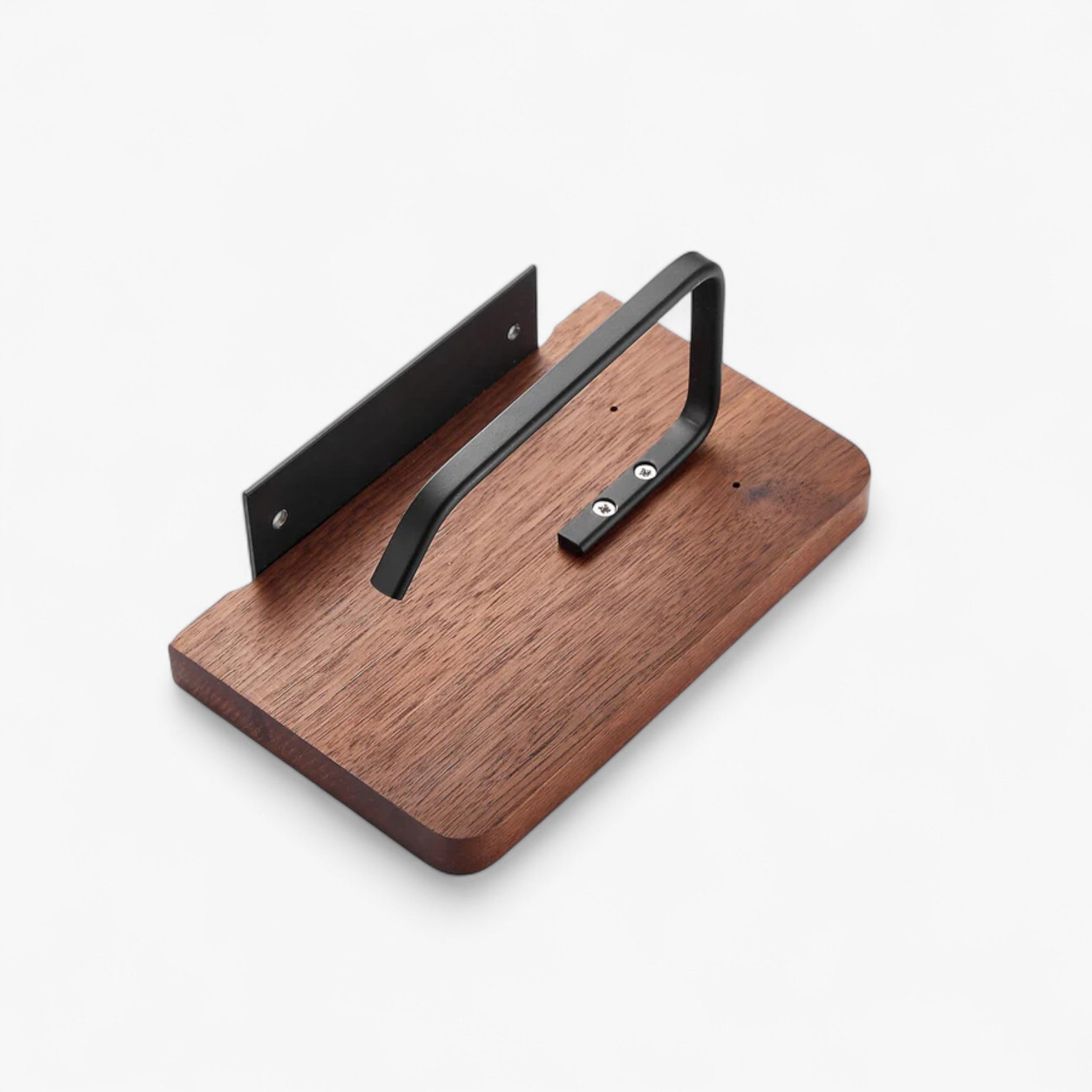 SmartHome - Porta carta igienica in legno | supporto per telefono | igienico - - Bathroom accessories Home phone holder toilet paper holder - Concept Palermo