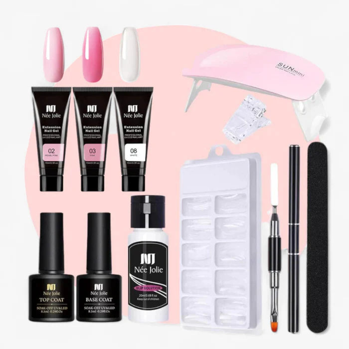 Gel Nail Set™ - Unghie di qualità professionale a casa tua - Set Deluxe da 12 pezzi - acryl gel acrylic nail polygel - Concept Palermo