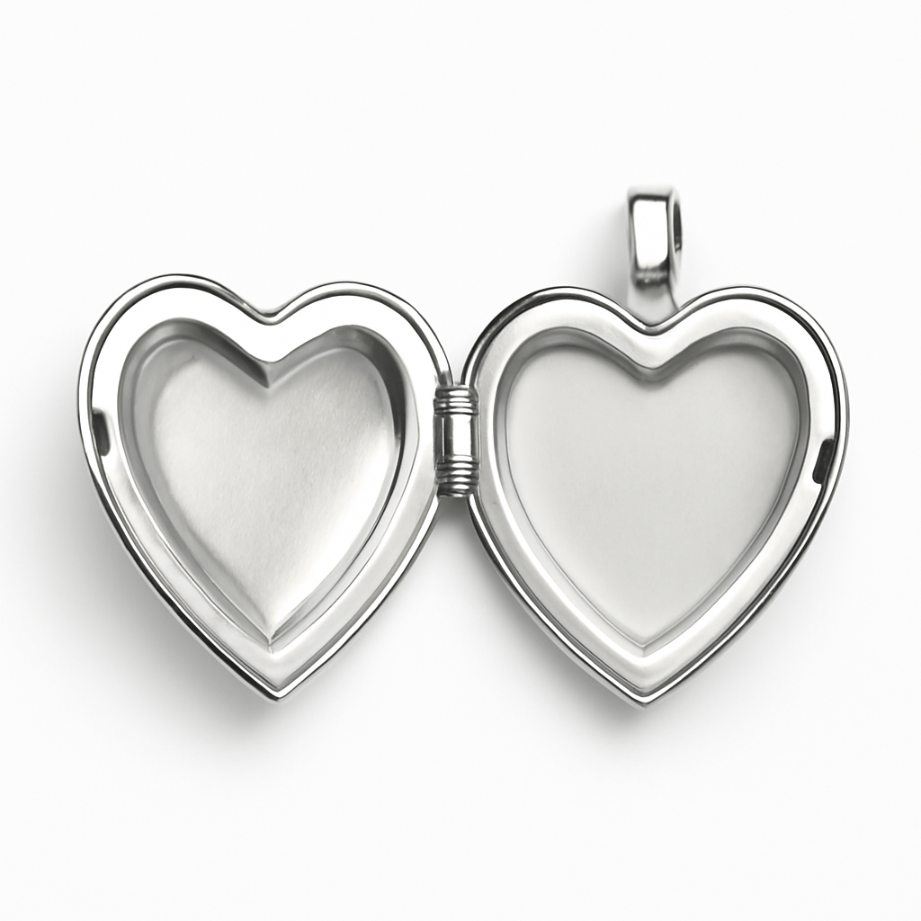 Amore Eterno | Ciondolo a forma di cuore - Porta ricordi preziosi in argento sterling - - NECKLACES Necklaces for Women Pendant Necklaces - Concept Palermo