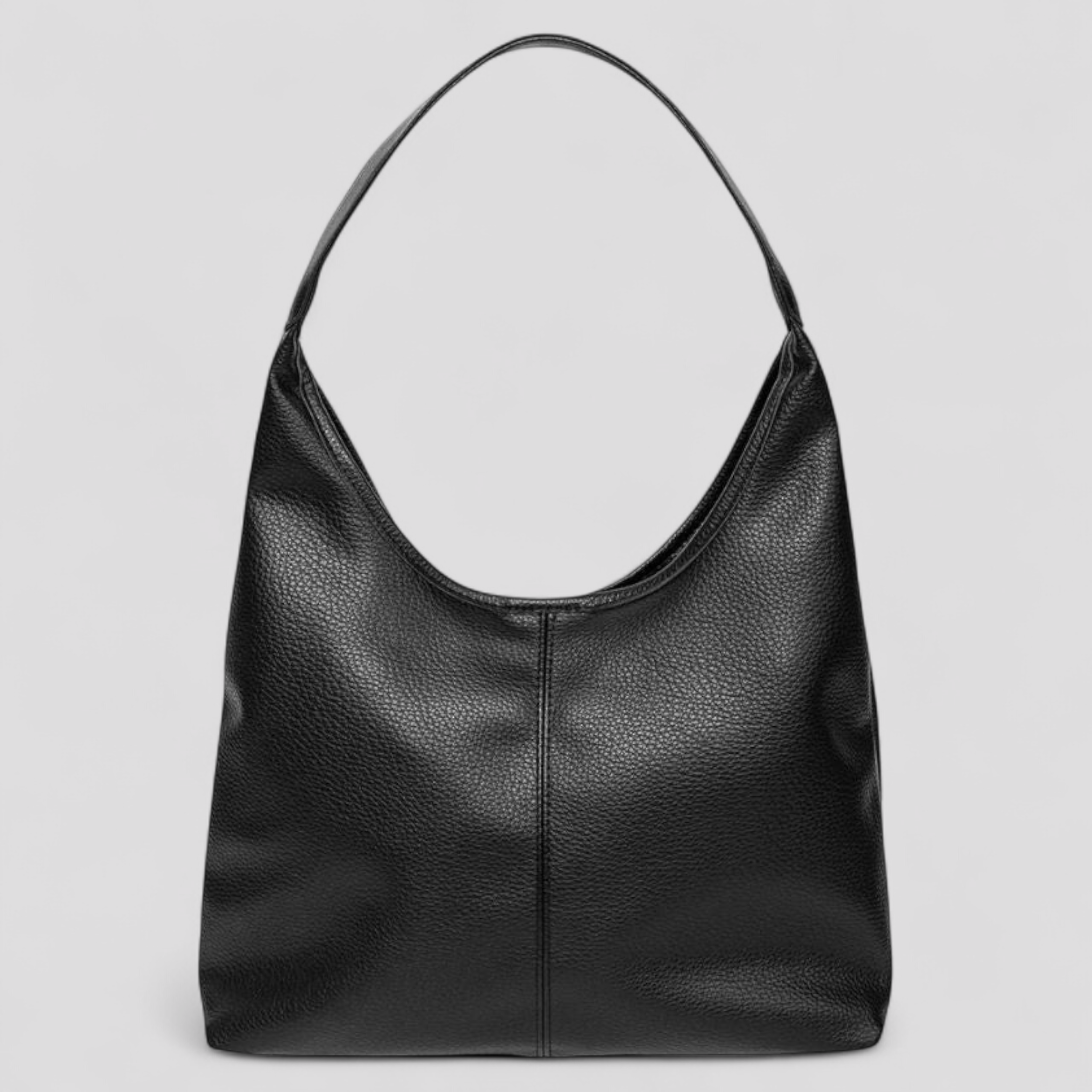 Borsa a spalla Eco-Friendly in Pelle Vegan Elegante Alina - Nero - Leather Bag - Concept Palermo