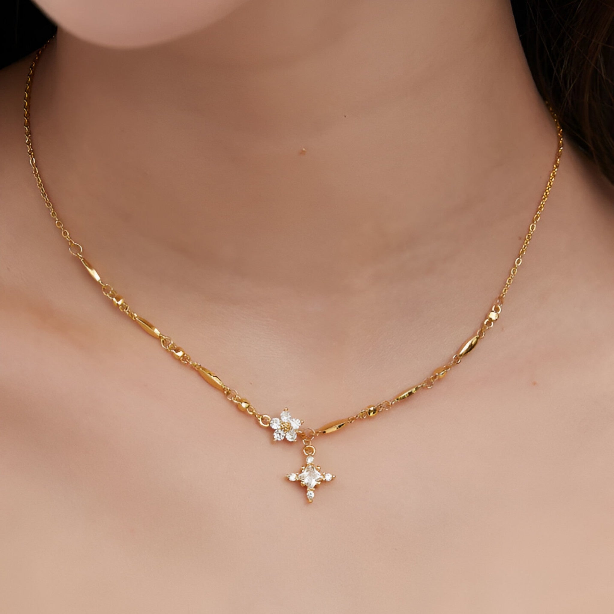 Celeste | Ciondoli a Croce Celestiali - - Gold Necklaces - Concept Palermo
