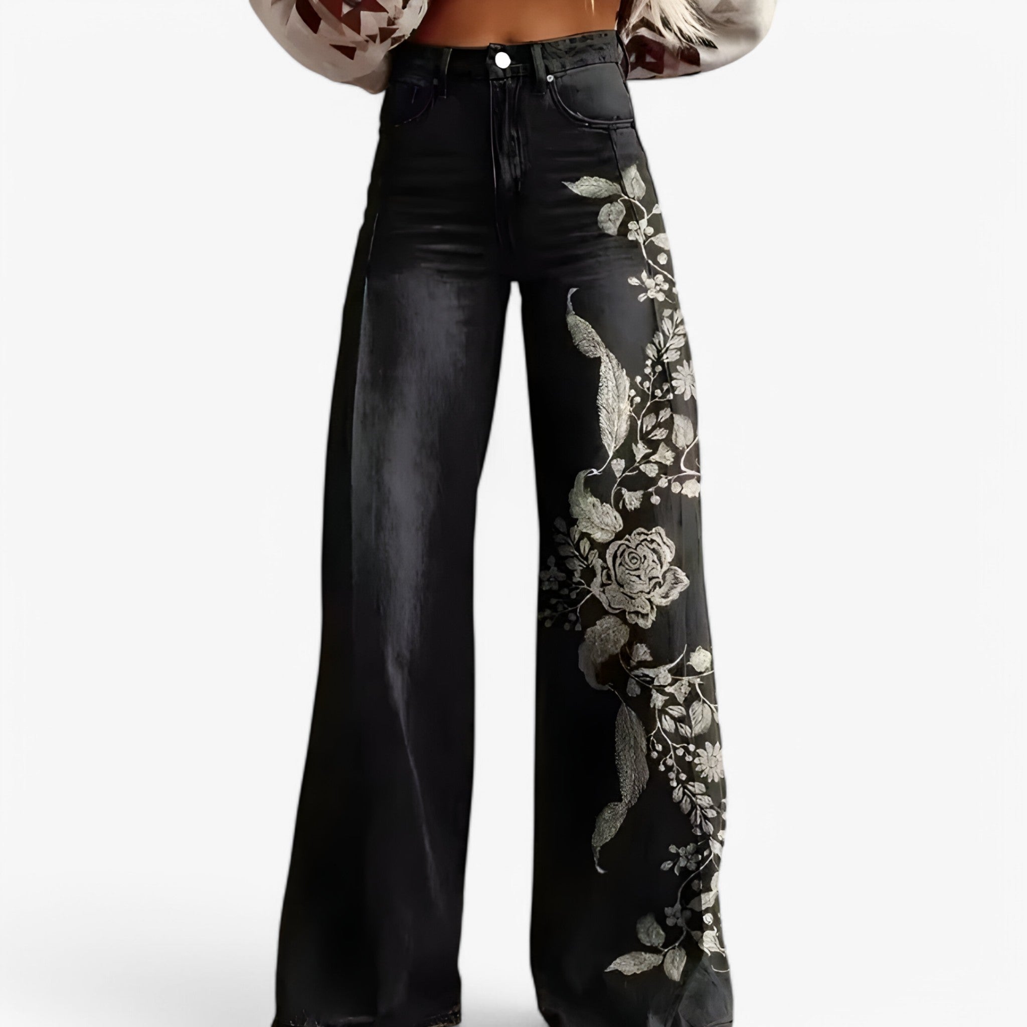 Clare | Pantaloni a gamba larga - Casual e alla moda - Nero - - Concept Palermo