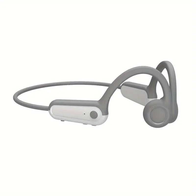 Cuffie a conduzione ossea - Sicurezza in bicicletta e durante la corsa - Bianco - Bluetooth Hoofdtelefoon Bone Conduction Botgeleiding Draadloze Hoofdtelefoon fietsen Gehoorbescherming hardlopen headsets koptelefoon sporten oortjes sporten Sport Hoofdtelefoon Waterdichte Hoofdtelefoon - Concept Palermo