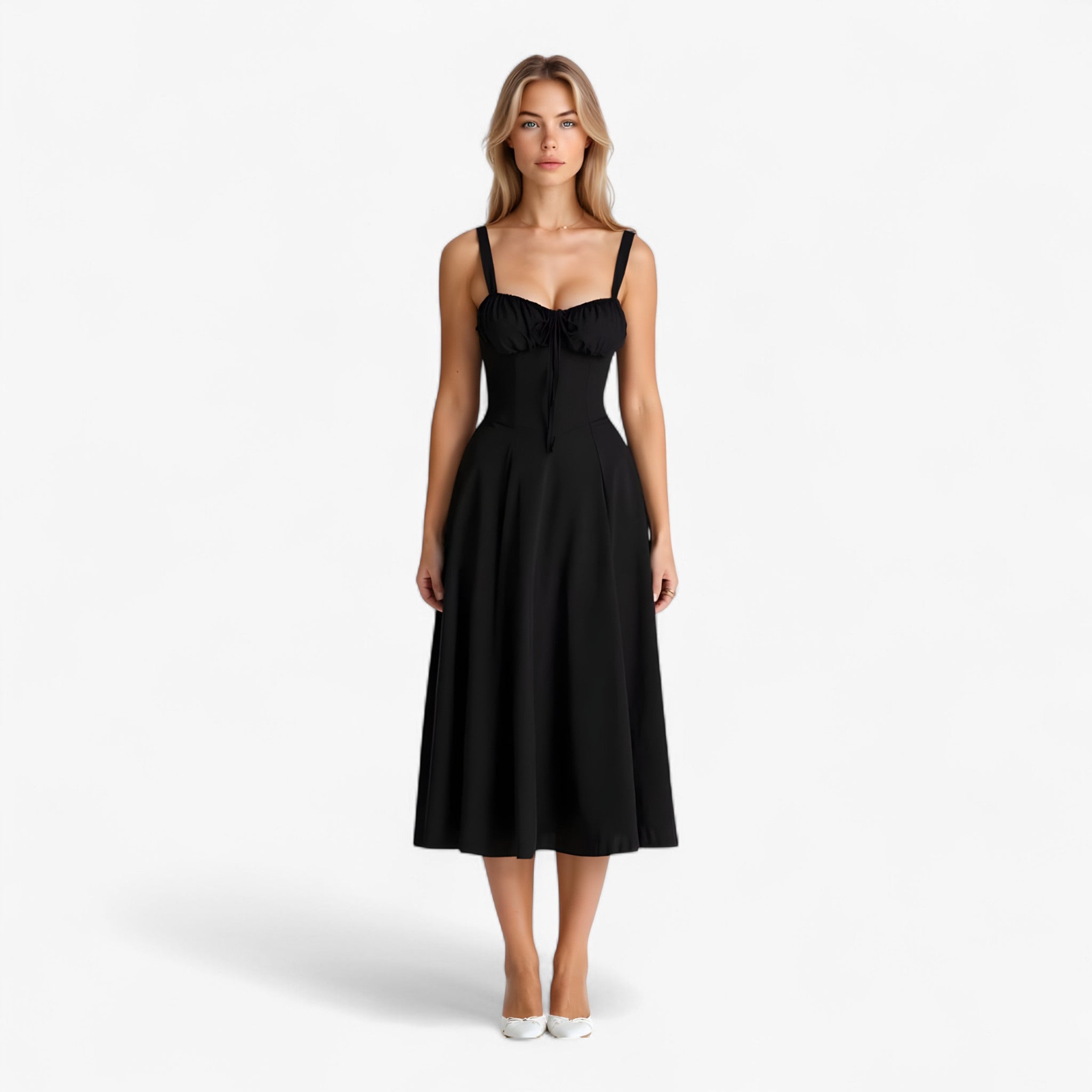 Jasmine | Il vestito perfetto - Nero - breathable dresses casual dresses female dress - Concept Palermo