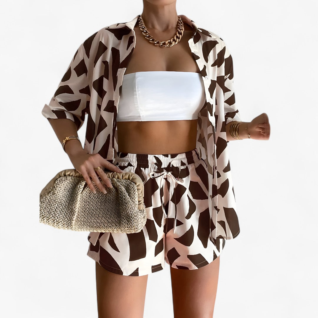 Aria | Completo fantasia estiva - Bianco Marrone - Complete Outfit - Concept Palermo