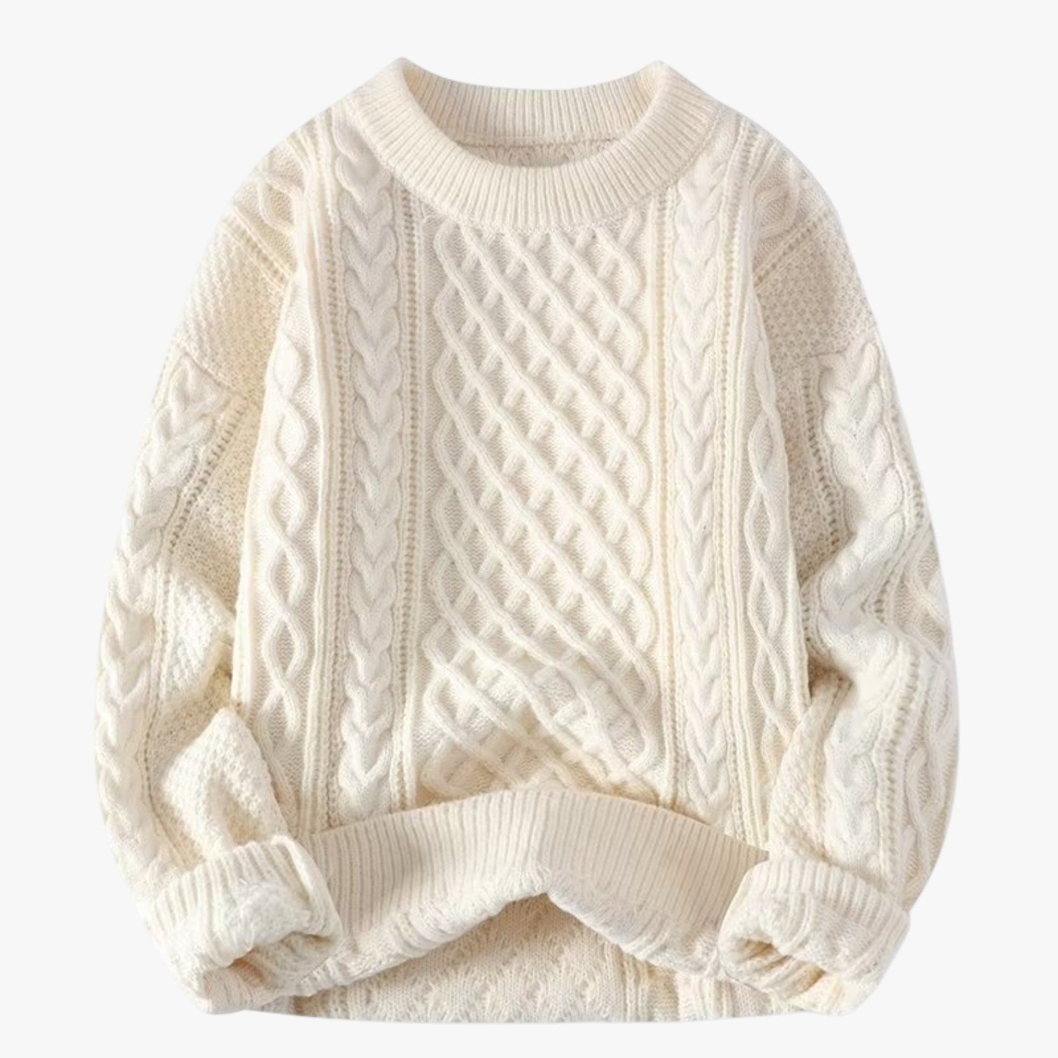 Victoria | Maglione in morbida lana da donna: calore e stile senza sforzo - Bianco - Sweater sweaters sweaters & cardigans - Concept Palermo